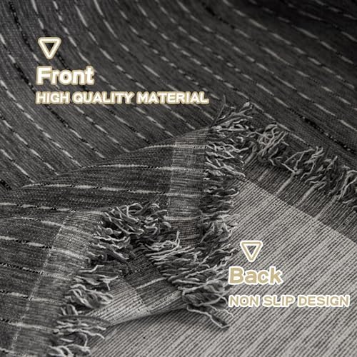MYSKY HOME Chair Covers Armchair, Recliner Chair Cover Dark Grey Couch Cover, Sofa Cover for Sectional Sofa L Shape Oversized Couch Covers Protector for Dog Pet Couch Throw Slipcover Washable, 71"X91" - Image 7