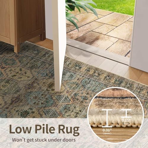 Rugxara Brown 8x10 Area Rugs for Living Room Bedroom Large Washable Rug - Image 6