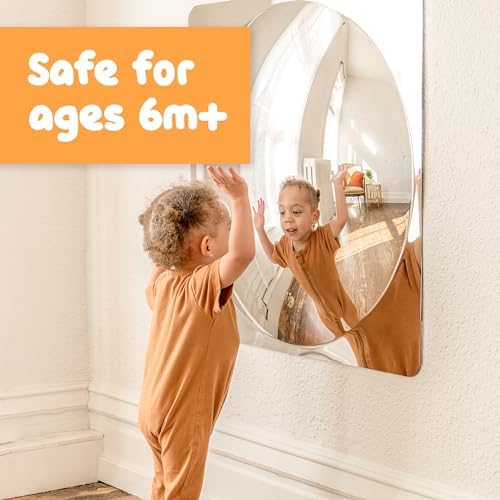 Spark & Wow Sensory Wall Toddler Mirror, Giant 1 Bubble - Image 2