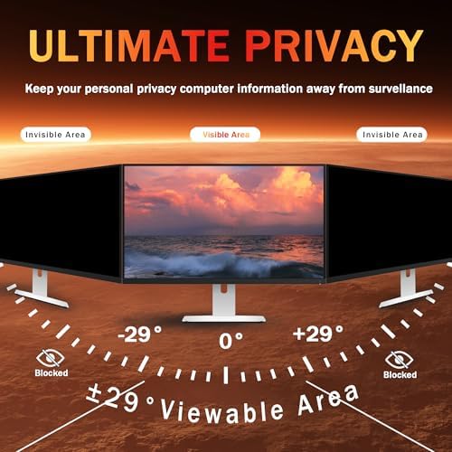 2 Pack Computer Privacy Screen 27 Inch for 16:9 Widescreen Monitor - Image 6
