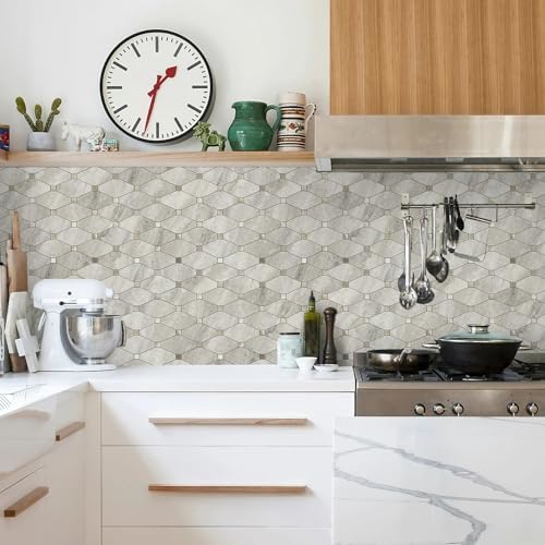STICKGOO 10 Sheets Peel and Stick Backsplash, Beige - Image 3