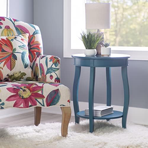 Powell Furniture Powell Teal Round Shelf Table - Image 2