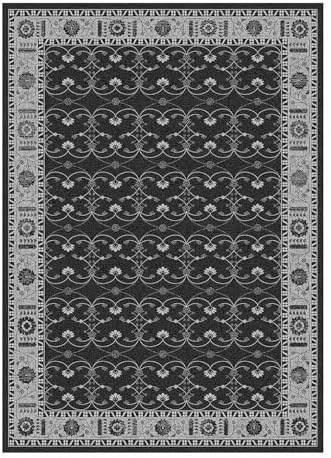 Rugxara 8x10 Area Rugs,Large Rugs for Living Room(Black) - Image 4