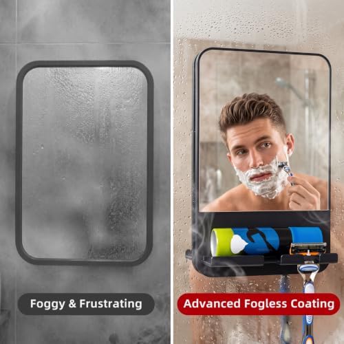 TAILI Shower Mirror Fogless for Shaving,Fogless Mirror Suction Wall Mounted - Image 6