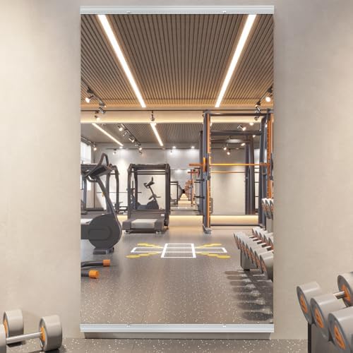 pertetey 56 x 16 in Home Gym Mirror, Frameless, 1-Pack by PERTETEY