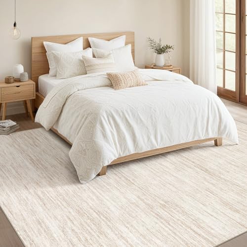 Nakagishi Boho 5x8 Area Rug Living Room Rugs Machine Washable Beige - Image 5