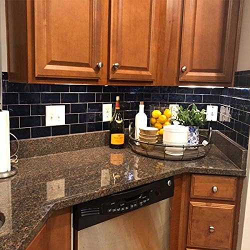 STICKGOO Peel and Stick Subway Tile, Stick on Tiles Backsplash for Kitchen & Bathroom in Deep Blue (Pack of 10, Thicker Design) - Image 5