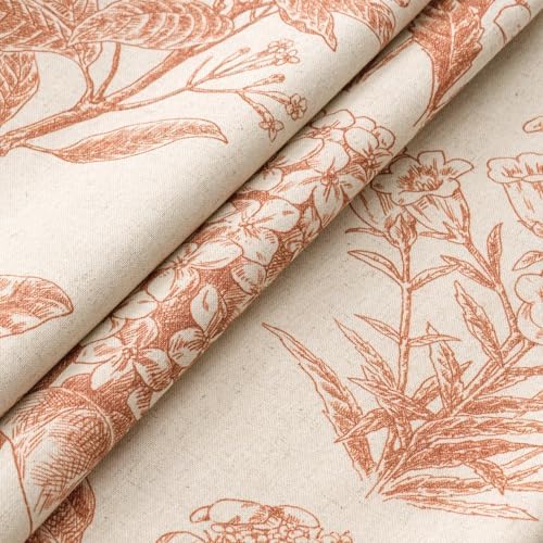 Set of 2 Decorative Floral Pillow Covers 18x18 Inch Autumn Orange - Image 2