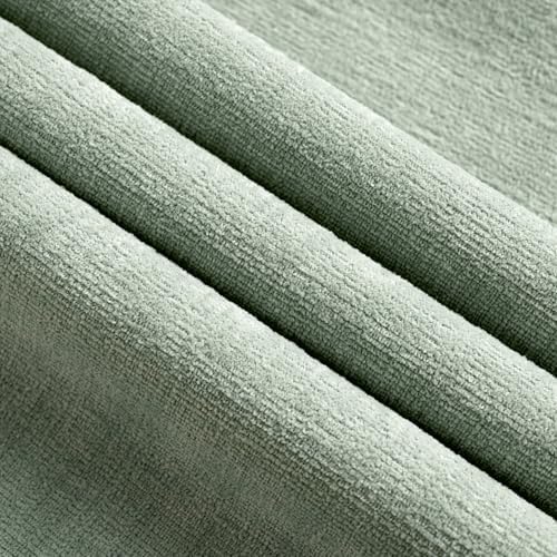 MIULEE Greyish Green Chenille Couch Throw Pillow Covers, 18x18 - Image 2