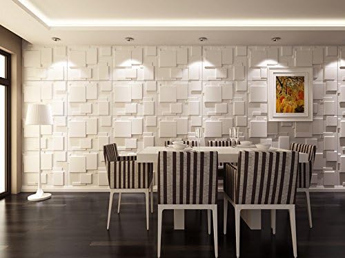 Art3d 3D Wall Panels for Interior Wall Decoration Brick Design Pack of 6 Tiles 32 Sq Ft (Plant Fiber) - Image 3