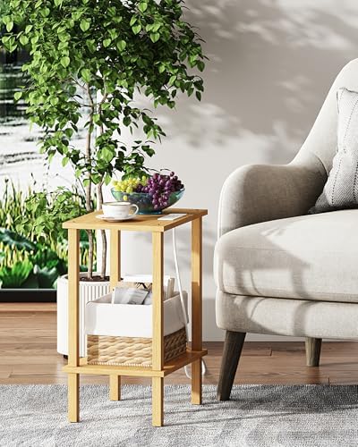 TUTOTAK End Table with Charging Station, Side Table Set of 2, Nightstand - Image 6