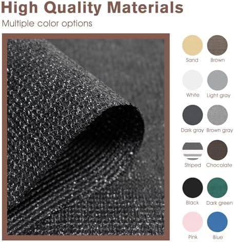 SUNNY GUARD 2'6'' x 20' Balcony Privacy Screen, HDPE Patio Railing Cover Fence - Image 5