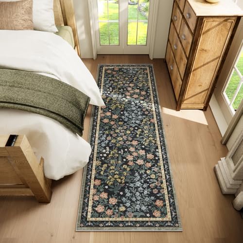 Machine Washable Rug Runners for Hallways: 2'6"x8' Kitchen Rugs Stain Resistant Non Slip Low Pile Soft Carpet Runner Rug for Entryway Bedroom Indoor Bedside Bathroom Laundry Room Farmhouse - Image 6