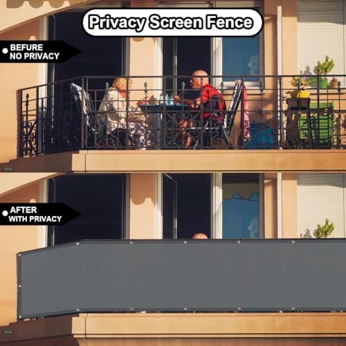 3'x12' Balcony Privacy Screen Apartment Patio Privacy Fence Screen - Image 4