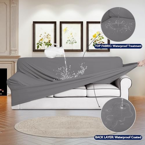 PureFit 100% Waterproof Chair Couch Cover Slipcovers for Couches and Sofas - Image 3