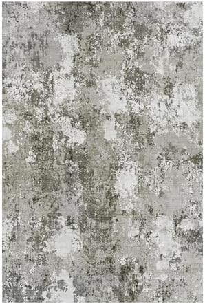 Modern Abstract 3x5 Washable Rug, Non Slip Area Rug, Soft Low Pile Ultra Thin Entryway Rugs, Stain Resistant Distressed Doormat for Indoor Entry, Living Room, Bedroom, Sage Green - Image 6