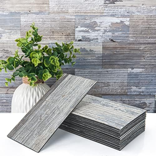 Art3d 102-Pack Peel and Stick Backsplash, Stick on Subway Tile, Wood Plank by Art3d