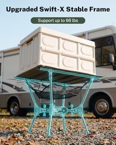 Gonex Portable Camping Table, Lightweight Foldable Camp Side Table - Image 5