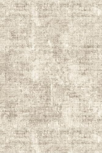 3x6 Washable Wide Runner Rug – Non-Slip Floor Carpet Runner for Kitchen Entryway Hallway Bathroom, Modern Abstract Low Pile Thin Area Rug (Warm Beige) by ZHXXUJ