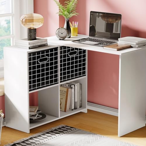 Yunkeeeper storage bins Cubes, Fabric Cube Organizer with Handle, Foldable Cube Bins for Cloth or Accessary Storage, 11x11x11, Set of 3,(Black grid) - Image 5