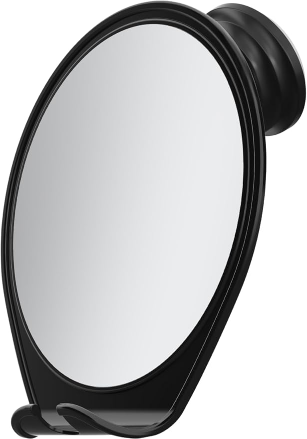 HONEYBULL Fogless Shower Mirror for Shaving with Suction Mount, Black by HoneyBull
