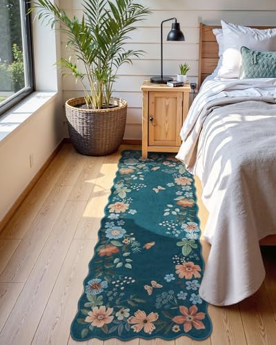 Lahome Floral Washable Runners for Hallways, 2x5 Soft Kitchen Runner Rug - Image 3