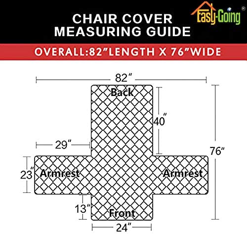 Easy-Going Reversible Couch Cover, Small Chair, Chocolate/Chocolate - Image 5
