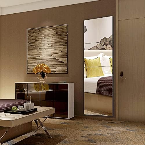 Shatterproof Kids Wall Mirror Tiles, 4Pcs 10.02"x10.02" Self Adhesive Acrylic Mirror, Safe Unbreakable Plastic Mirrors for Toddler, Small Mirrors,Plexiglass Long Mirrior for Classroom,Children's room - Image 6