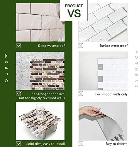 STICKGOO Peel and Stick Wall Tile Self-Adhesive Backsplash Thicker Design - Image 5