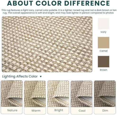 KOZYFLY Braided 2.5'x16' Runners Rugs for Hallway, Extra Long Washable Runner Rug, Woven Non Slip Kitchen Runner, Cotton Entryway Rug, Floor Carpet for Entry, Aisle, Hall, Ivory Beige - Image 4
