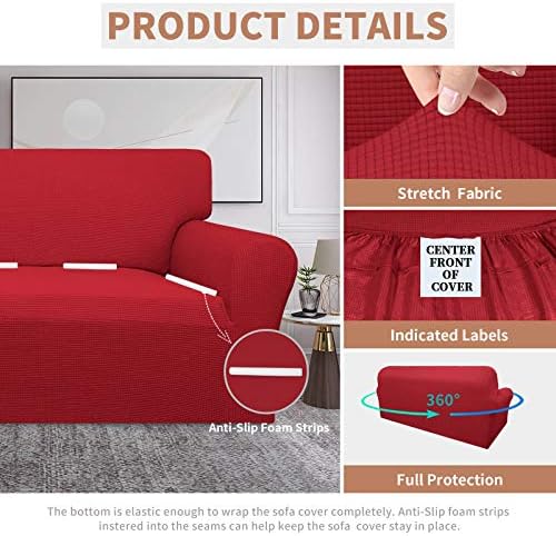 Easy-Going 100% Waterproof Couch Cover, 3 Cushion Oversized Sofa Cover - Image 4
