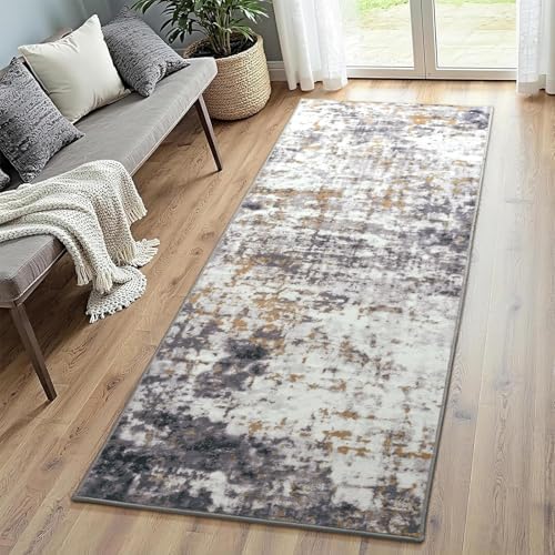 2x6 Washable Runner Rug Non Slip Runners for Hallway Kitchen Runner by Enqinar