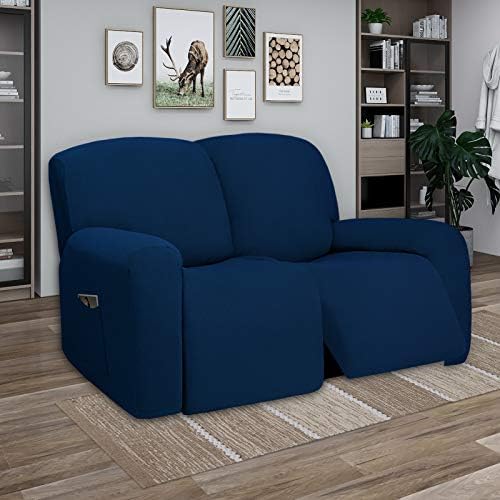 PureFit Super Stretch Loveseat Recliner Sofa Couch Cover with Pocket - Image 2