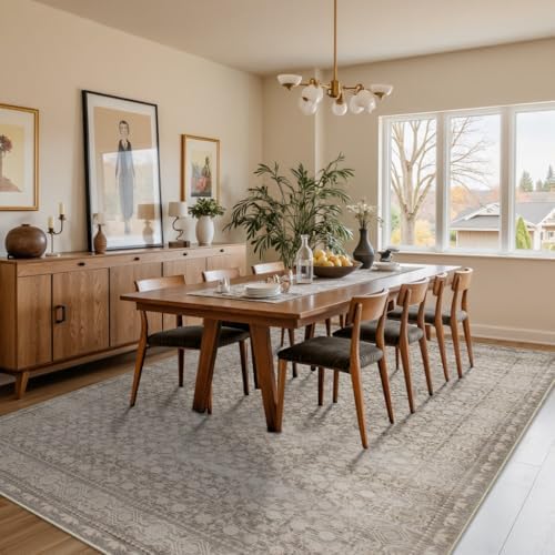Rugxara Beige Neutral 6x9 Washable Area Rug for Living Room - Image 4