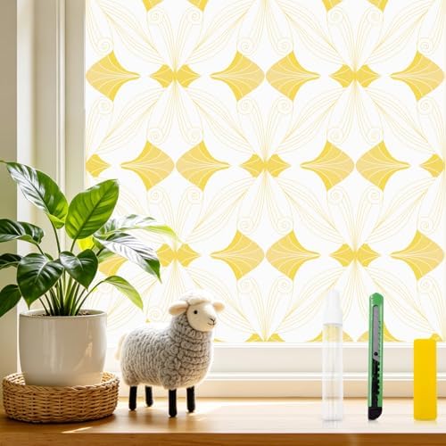 SOMWISE Frosted Window Privacy Film, Decorative Sun Heat Blocking, Anti UV by somwise
