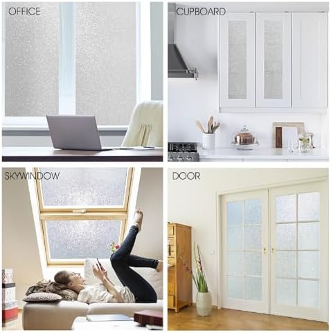 KESPEN Frosted Window Privacy Film Glass Frosting, Sparkling, 35.4InX13.1Ft - Image 6