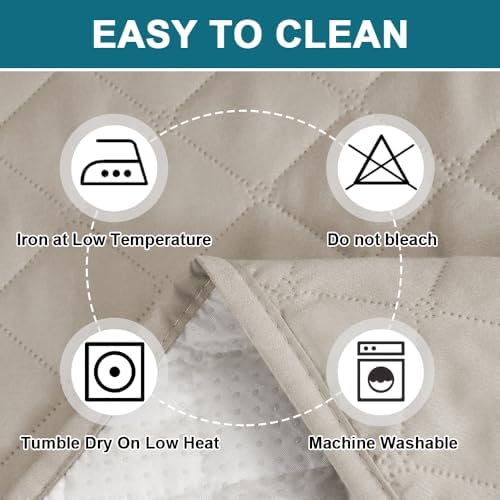 Turquoize 100% Waterproof Sofa Covers Couch Cover for Dogs, Sofa 70" - Image 6