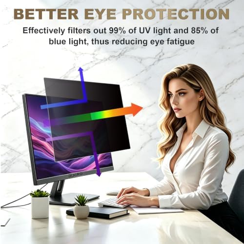 2 Pack Nano Suction Border Privacy Screen for 23 Inch Computer Monitor - Image 6
