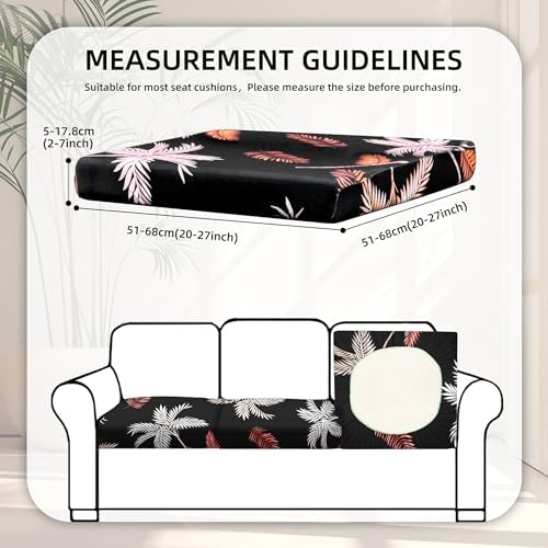 8 Pcs Outdoor Cushion Covers, Patio Sofa Cushion Covers Replacement - Image 2
