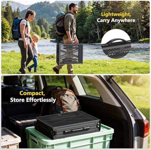 Raynesys Portable Folding Grill Table for Outside for Picnic, Camping - Image 6