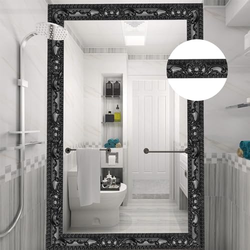 Flexible Molding Trim Wall Trim, 16.4 Feet Self Adhesive Peel and Stick Molding Ceiling Molding, Cabinet Border, Mirror Frame Trim Wall Trim for Home Decor Wall Molding & Trim (Black) - Image 6