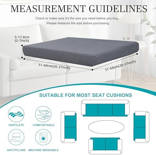 12 Pcs Outdoor Cushion Covers, Patio Sofa Cushion Covers Replacement - Image 2
