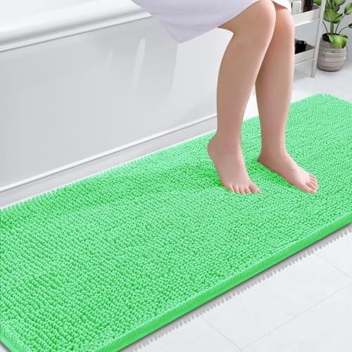 OLANLY Bathroom Runner Rugs 70x24, Extra Soft Absorbent Chenille Bath Rugs by OLANLY