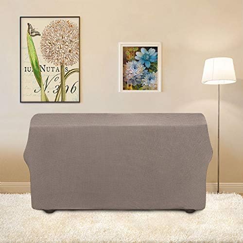 Easy-Going Stretch Loveseat Couch Covers Washable Taupe - Image 4