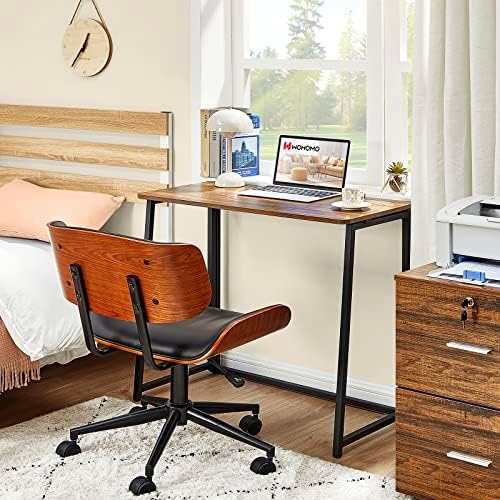 WOHOMO Folding Desk, 31.5" Foldable Computer Table for Small Spaces, Walnut - Image 6