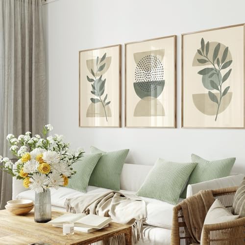Topfinel 20x20 inch Decorative Sage Green Throw Pillow Covers, Cushion Cases Set of 4 Soft Velvet Modern Double-Sided Designs, Mix and Match for Home Decor, Pillow Inserts Not Included - Image 4
