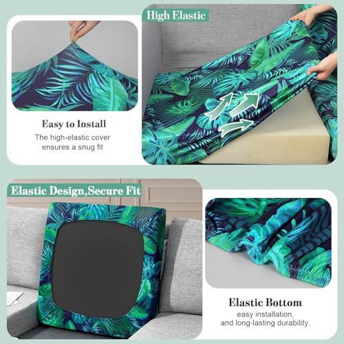 14Pcs Patio Cushion Covers Stretch Outdoor Furniture Protector Slipcovers - Image 4