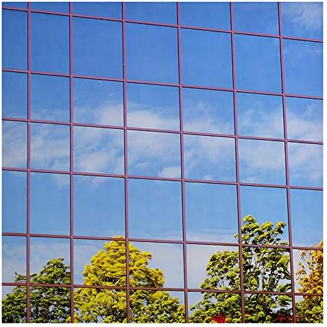 BDF S15 Window Film Daytime Privacy and Heat Control Mirror Silver 15 (Dark) - 48in X 12ft by BDF