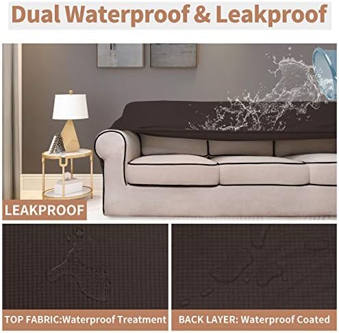 Easy-Going 100% Waterproof Loveseat Couch Cover Stretch Jacquard Sofa Cover - Image 3