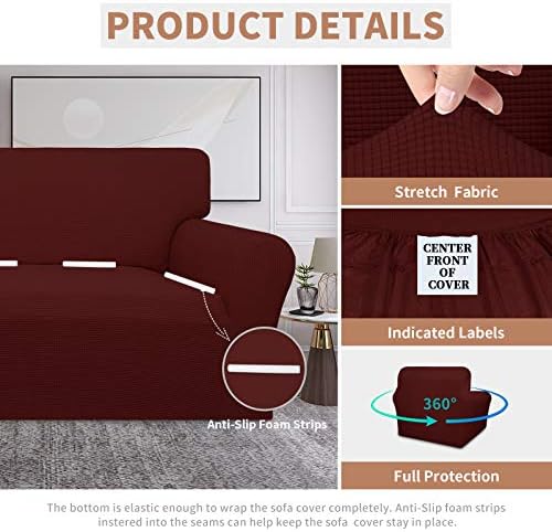 Easy-Going 100% Waterproof Chair Couch Cover, Stretch Jacquard Sofa Cover - Image 4
